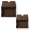 Casafield Water Hyacinth Storage Baskets with Tapered Bottoms and Lids, Multipurpose Organizers for Bedroom, Bathroom, Laundry, Home Office